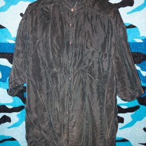 Silk men’s button down